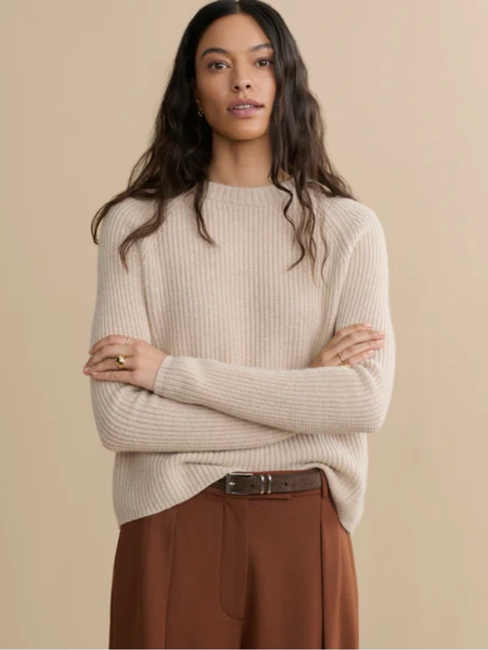 Jenni Kayne Cashmere Fisherman Cashmere Sweater